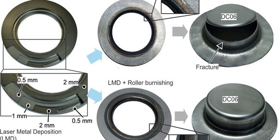 Manufacturing the deep drawing tool by hybrid manufacturing with deep drawing depth of 21 mm and deep drawing ratio of 1.9