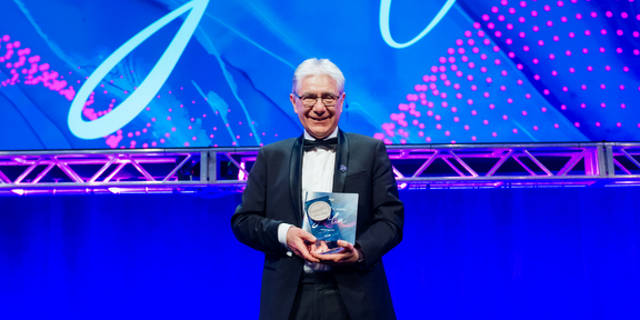 Prof. Tekkaya at the award ceremony
